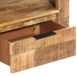 NNEVL TV Cabinet 110x30x40 cm Solid Wood Rough Mango