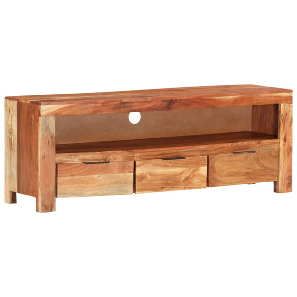 NNEVL TV Cabinet 110x30x40 cm Solid Wood Acacia