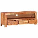 NNEVL TV Cabinet 110x30x40 cm Solid Wood Acacia