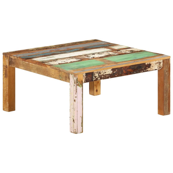 NNEVL Coffee Table 80x80x40 cm Solid Wood Reclaimed