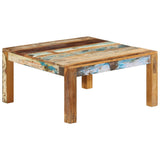 NNEVL Coffee Table 80x80x40 cm Solid Wood Reclaimed