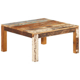 NNEVL Coffee Table 80x80x40 cm Solid Wood Reclaimed