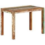 NNEVL Dining Table 110x60x76 cm Solid Reclaimed Wood