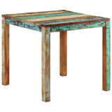 NNEVL Dining Table 82x80x76 cm Solid Reclaimed Wood