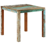 NNEVL Dining Table 82x80x76 cm Solid Reclaimed Wood