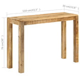NNEVL Console Table 110x35x76 cm Rough Mango Wood