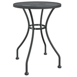NNEVL Garden Table Ø60x72 cm Expanded Metal Mesh Anthracite