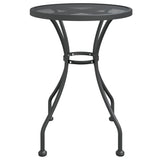 NNEVL Garden Table Ø60x72 cm Expanded Metal Mesh Anthracite