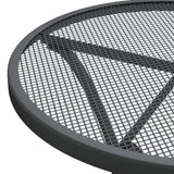 NNEVL Garden Table Ø60x72 cm Expanded Metal Mesh Anthracite