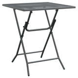 NNEVL Garden Table 60x60x72 cm Expanded Metal Mesh Anthracite