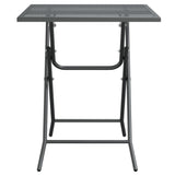 NNEVL Garden Table 60x60x72 cm Expanded Metal Mesh Anthracite