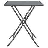 NNEVL Garden Table 60x60x72 cm Expanded Metal Mesh Anthracite