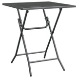 NNEVL Garden Table 60x60x72 cm Expanded Metal Mesh Anthracite