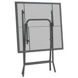 NNEVL Garden Table 60x60x72 cm Expanded Metal Mesh Anthracite