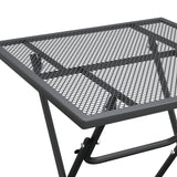 NNEVL Garden Table 60x60x72 cm Expanded Metal Mesh Anthracite