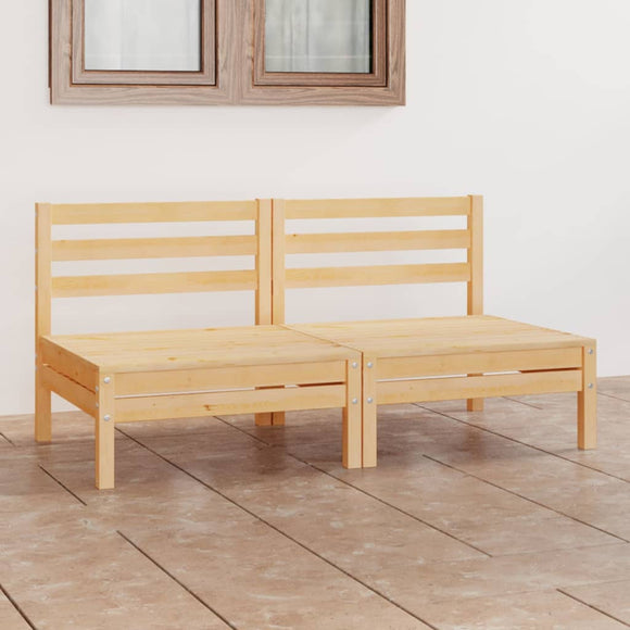 NNEVL Garden 2-Seater Sofa Solid Wood Pine