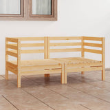 NNEVL Garden 2-Seater Sofa Solid Wood Pine
