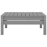 NNEVL 3 Piece Garden Lounge Set Grey Solid Pinewood