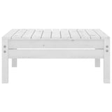 NNEVL 5 Piece Garden Lounge Set White Solid Pinewood