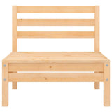 NNEVL 3 Piece Garden Lounge Set Solid Wood Pine