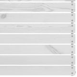 NNEVL 3 Piece Garden Lounge Set White Solid Wood Pine