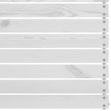 NNEVL 3 Piece Garden Lounge Set White Solid Wood Pine