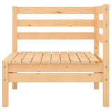 NNEVL 4 Piece Garden Lounge Set Solid Wood Pine