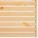 NNEVL 4 Piece Garden Lounge Set Solid Wood Pine
