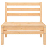 NNEVL 4 Piece Garden Lounge Set Solid Wood Pine
