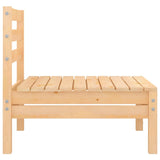 NNEVL 4 Piece Garden Lounge Set Solid Wood Pine