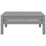 NNEVL 4 Piece Garden Lounge Set Grey Solid Wood Pine