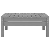 NNEVL 9 Piece Garden Lounge Set Grey Solid Pinewood