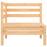 NNEVL 4 Piece Garden Lounge Set Solid Pinewood