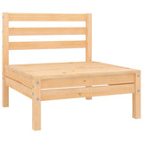 NNEVL 4 Piece Garden Lounge Set Solid Pinewood