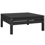 NNEVL 6 Piece Garden Lounge Set Black Solid Pinewood