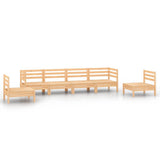 NNEVL 6 Piece Garden Lounge Set Solid Pinewood