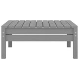 NNEVL 9 Piece Garden Lounge Set Grey Solid Pinewood