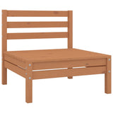 NNEVL 5 Piece Garden Lounge Set Solid Pinewood Honey Brown