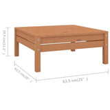 NNEVL 5 Piece Garden Lounge Set Solid Pinewood Honey Brown