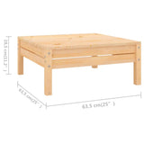 NNEVL 6 Piece Garden Lounge Set Solid Pinewood