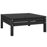 NNEVL 7 Piece Garden Lounge Set Solid Pinewood Black