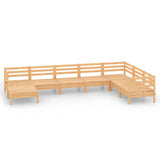 NNEVL 8 Piece Garden Lounge Set Solid Pinewood