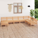 NNEVL 8 Piece Garden Lounge Set Solid Pinewood