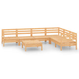 NNEVL 7 Piece Garden Lounge Set Solid Pinewood