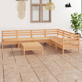 NNEVL 7 Piece Garden Lounge Set Solid Pinewood