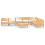 NNEVL 8 Piece Garden Lounge Set Solid Pinewood