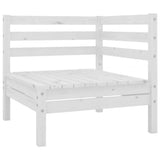 NNEVL 9 Piece Garden Lounge Set Solid Pinewood White