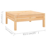 NNEVL 11 Piece Garden Lounge Set Solid Pinewood
