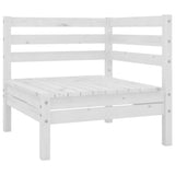 NNEVL 7 Piece Garden Lounge Set White Solid Pinewood