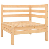 NNEVL 9 Piece Garden Lounge Set Solid Pinewood
